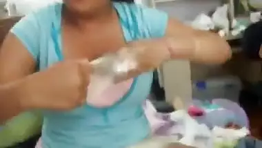 DESI SISTER PLAYING WITH CONDOM