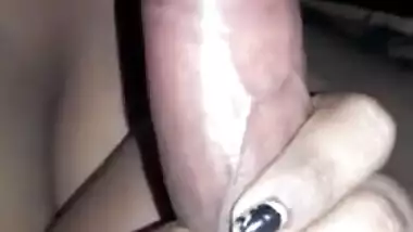 Chubby Desi hottie carefully polishes husband's thick XXX penis