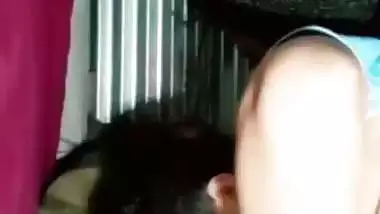 HD Tamil sex MMS of a wild lover eating his horny GF