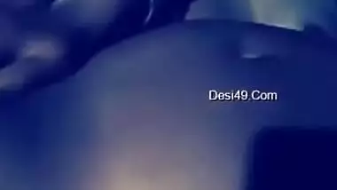 Lustful Desi man records his nude XXX wife and plays with her twat