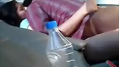While other drivers work Desi guy has something more XXX to do - drilling Bhabhi