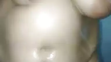 Fat Indian woman with huge XXX tits before sex permits hubby to touch muff
