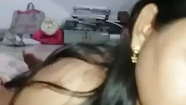 Innocent Looking Desi Bhabi Blowjob