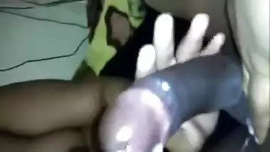 Emplyee jerking her boss.