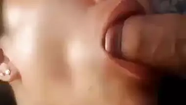 Horny girl sucks a dick deep in the Nepali sex video