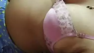 hard boobs pressing of indian housewife