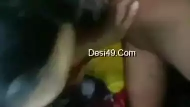 Horny wife blowjob and fucking by husband in night