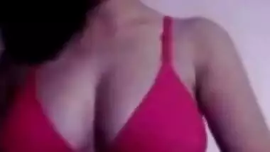 Sexy Indian Girl Sanjana Shows Her Boobs On Video Call Part 9